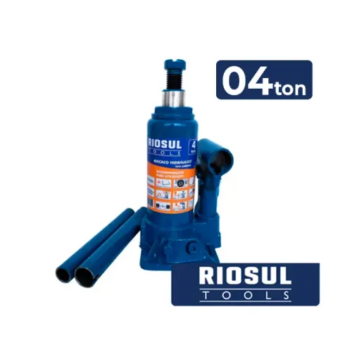 Macaco Hidráulico Tipo Garrafa 04 Ton - RIOSUL TOOLS
