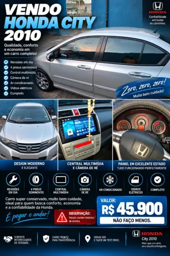 Honda City Sedan EX 1.5 Flex 16V 4P Aut. 2011