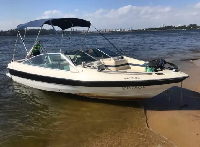 Vendo/ troco - Lancha Ventura 20 pés - ano 1996 - Motor Jonson 175 HP