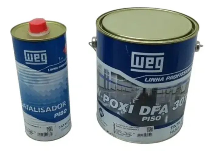 Tinta Weg W-poxi Dfa 301 Cinza Claro + Catalisador Dfa 301 Cinza
