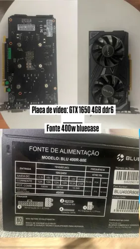 Placa de vídeo e fonte