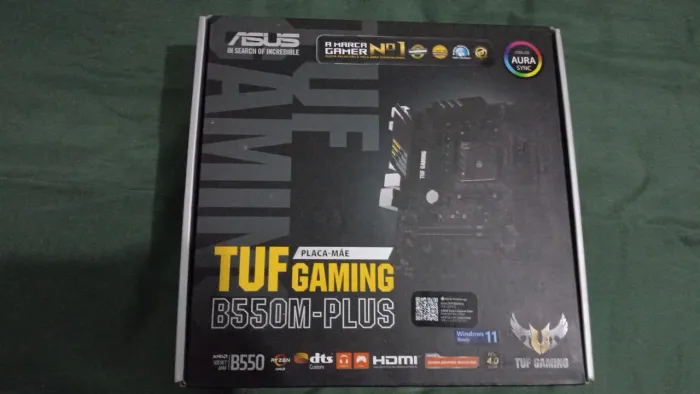Placa mãe b550-PLUS Asus tuf (com defeito)