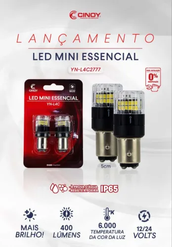 Led 2 polos / meia luz / luz de posição / drl novo polo / novo hb20