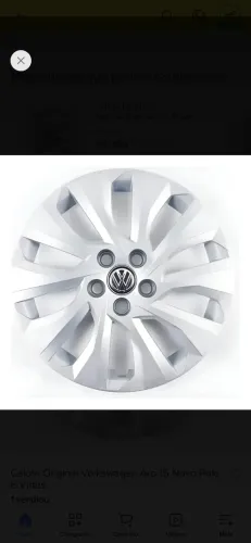 Vendo jg de calotas VW aro 15 do novo polo e virtus, novas.