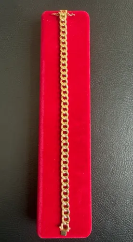 Pulseira de Ouro 7,7 Gm Grumet 18K ((NOVA))