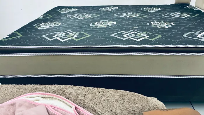 Cama box casal base+colchão conjugada 