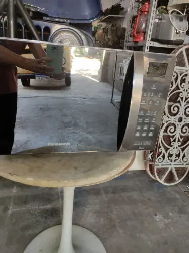 Microondas Panasonic Espelhado 