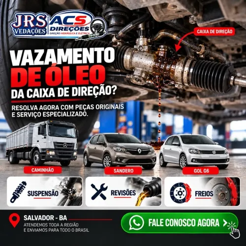 Caixa de Direção Hidráulica Sandero