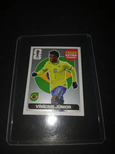 Figurinha extra sticker ViniJr Prata 