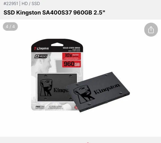 SSD SATA de 960 GB da Macrovip (modelo MV480GB).