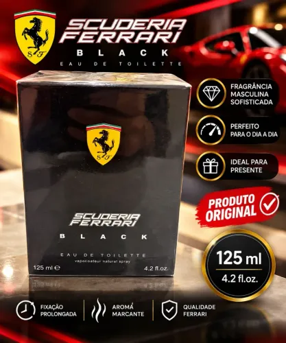 Perfume Ferrari Black - Original - 125ml