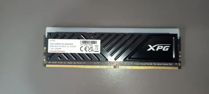 Memória DDR4 XPG Spectrix D35G, RGB, 8GB, 3200MHz, Black, AX4U32008G16A-SBKD35G