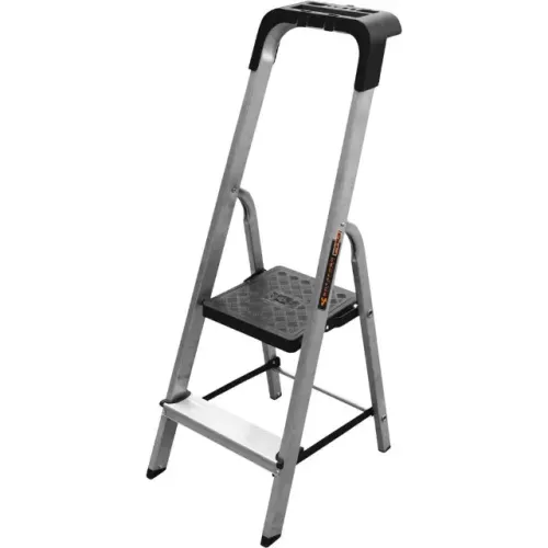 Escada em alumínio 2 degraus, 150 kg, ESC0022 BOTAFOGO