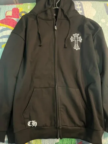 Casaco chrome hearts tamanho XL preto