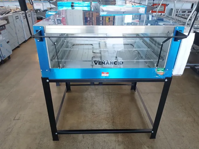 Forno Industrial Elétrico Venâncio Roma Aço Inox 110 Cm Com Pedra Refratária 220V Feri110