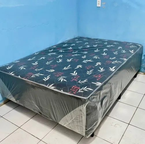 Cama box de casal conjugada (+Espuma)