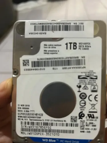 hd interno western digital 1tb prateado