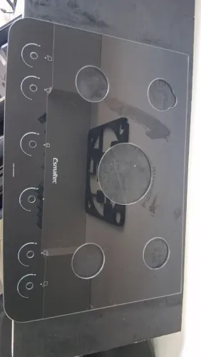 MESA DE VIDRO DO FOGÃO ESMALTEC 5 BOCAS, NOVO
