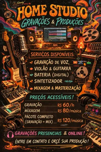  GRAVE SUA MÚSICA COM QUALIDADE PROFISSIONAL!