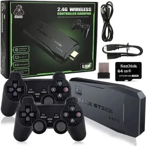 Transforme qualquer Tv em um verdadeiro console retrô com o Game Stick 4K! 