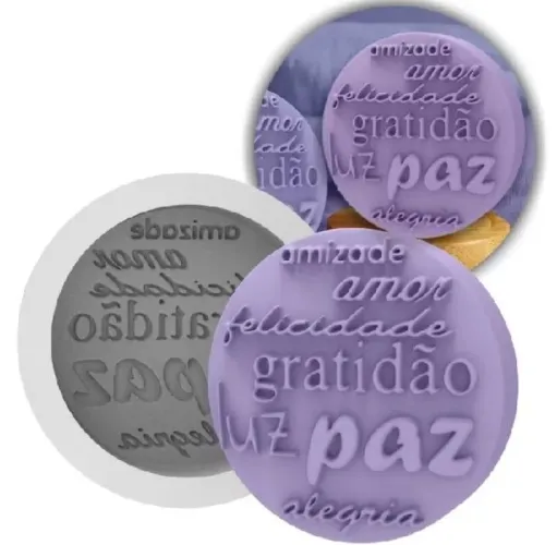 Kit 3 Moldes silicone para fazer sabonete artesanal