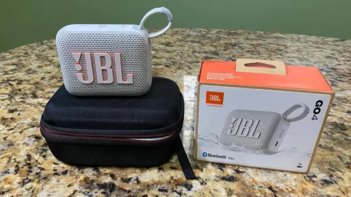 JBL, Caixa de Som, Go 4, Bluetooth, Portátil, Auracast, À Prova D'água e Poeira - Branca