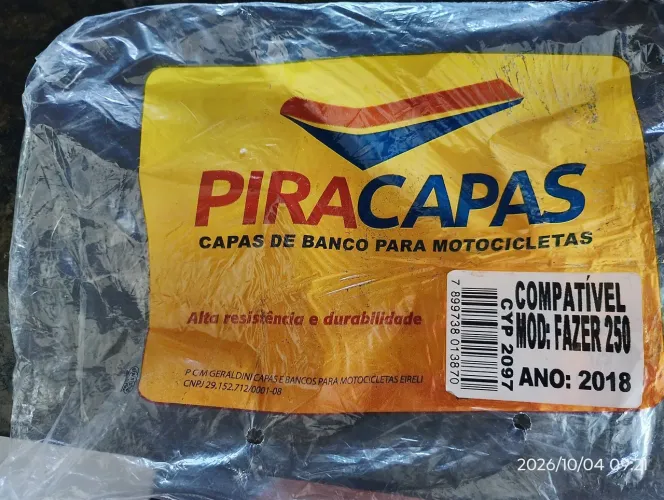Capa para o Banco da Fazer FZ 25 de2018 a 2027