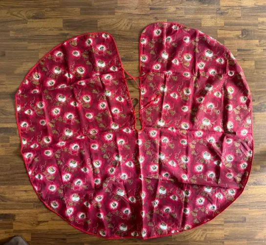 Saia de tecido para árvore de Natal