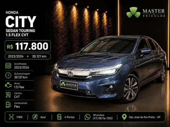 Honda City Sedan Touring 1.5 Flex 16V 4P Aut. 2024