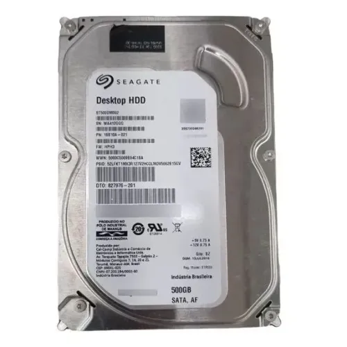 HD Seagate Desktop HDD 500GB - NOVO, Nunca Utilizado