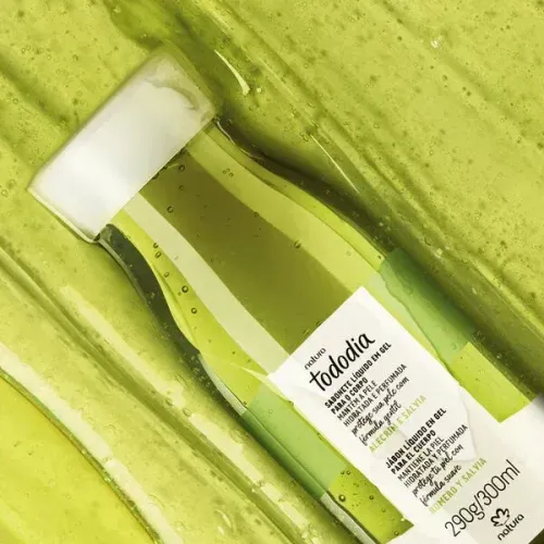 Natura Sabonete Liquido em Gel Tododia Alecrim eSalvvia 290g / 300ml 