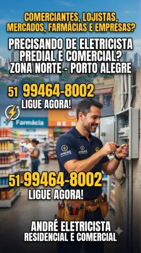 André eletricista/ comércios e pequenos estabelecimentos 