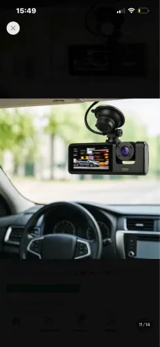 Dash Cam Dupla Full HD 1080P - Câmera Veicular Frontal e Interna