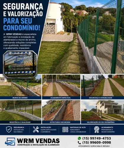 Construção e instalação de gradil residencial
