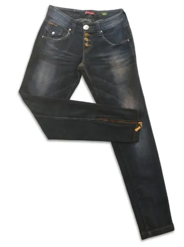 Calça Jeans Jean Darrot - Zíper na Barra - Tam. 38
