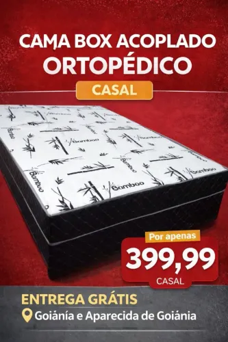 Cama box acoplado casal