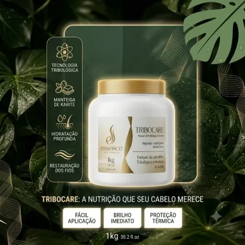 Mascara Repositor Hidrolipidico instantaneo p/ Cabelo -TRIBOCARE 1 kg - Essence Hair