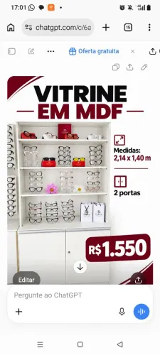 Vitrini em MDF