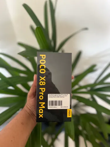 Campeão de Vendas Poco x8 pro max 5G 512GB/12GB ram preto lacrado