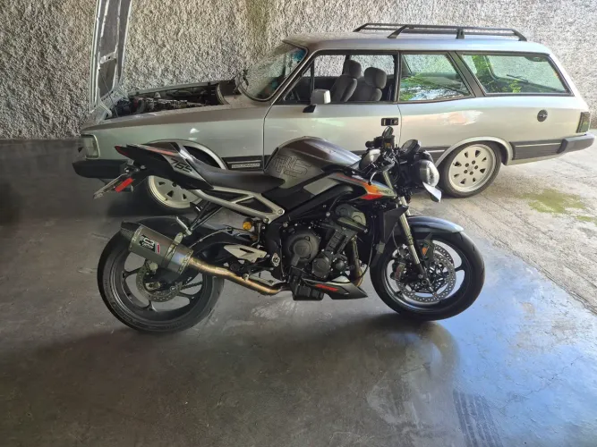 Link e ponteira lateral carbox racing Triumph street triple 765rs 2024/26