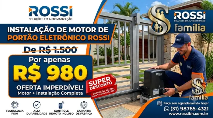Motor Rossi  portão eletrônico. 
