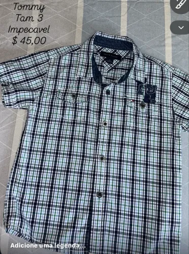 Camisa tommy tam 3 impecavel 