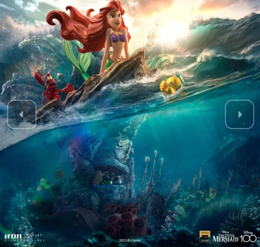 A Pequena Sereia Deluxe Iron Studios Little Mermaid