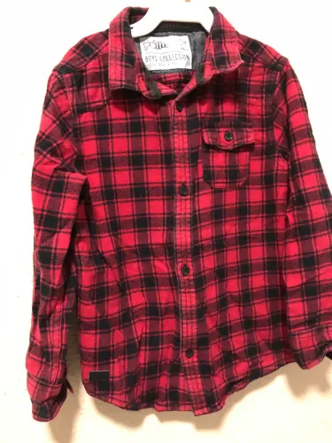 Camisa xadrez infantil