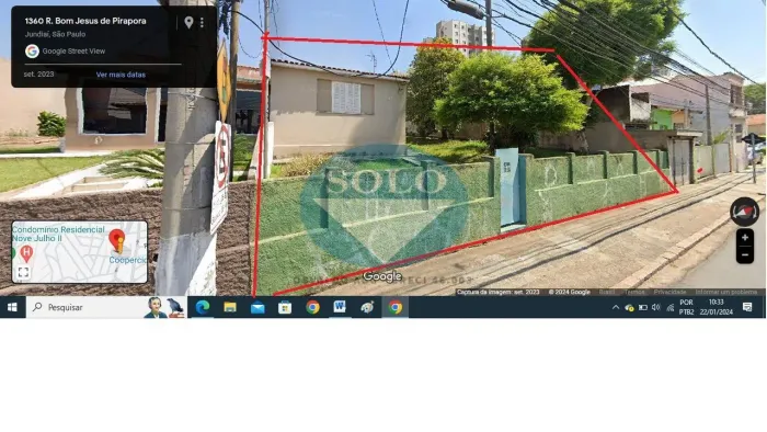 Terrreno 712m2- R. bom jesus de pirapora Jundiai, excelente p/comercio