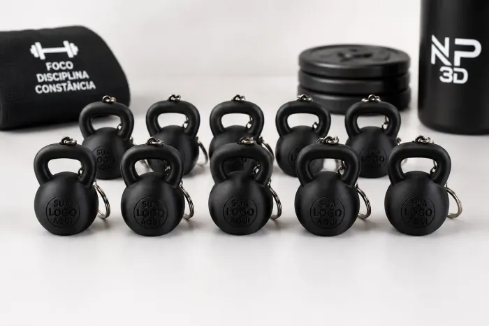 Kit Chaveiros Kettlebell Personalizados