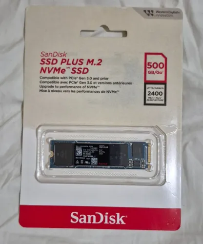 SSD Nvme SanDisk 500gb Pcie (Novo Lacrado)