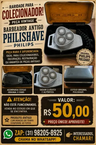 Barbeador eletrônico vintage