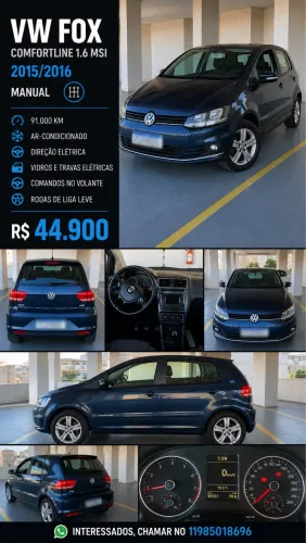 Volkswagen Fox Comfortline 1.6 Flex 8V 5P 2016