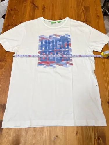 camiseta boss hugo boss branca estampada 100% original